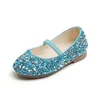 Bling Sequins Girls Shoes Spring Autumn Kids Princess Shoe For Girl Party Wedding Girls Oxfords PU Leather Shoes Pink, Blue 5