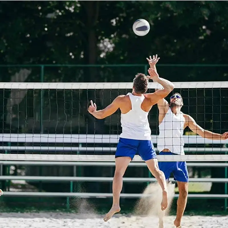 Portable Volleyball Net Adjustable Badminton Replacement Mesh Backyard Volleyball Supplies Replacement Net