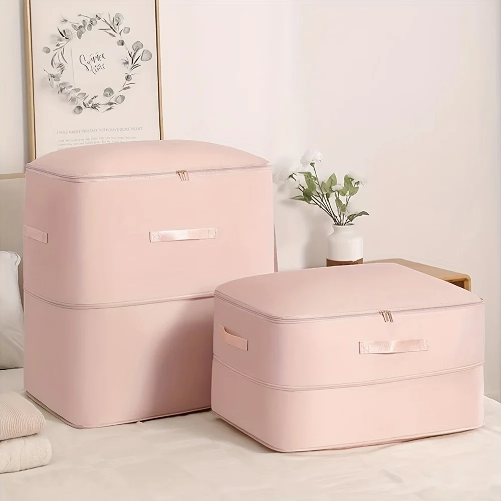 Polyester Vacuum Compression Storage Bags for Clothes Reusable Travel Organizer with Double Zipper Large Capacity Garment Bag