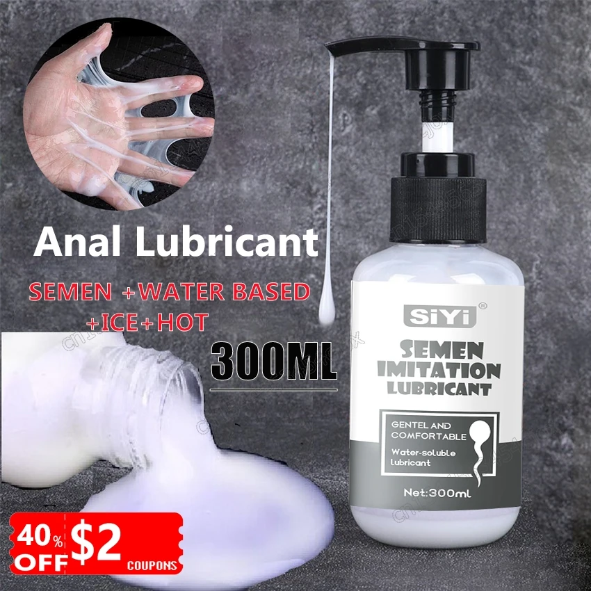 Lubrificante Sessuale Base D'Acqua Lubrificante Per Sperma Per Donna Uomo Lubrificanti Anali Olio Per Exciter Vaginale Gel Per Orgasmo Coppia Gay Nego