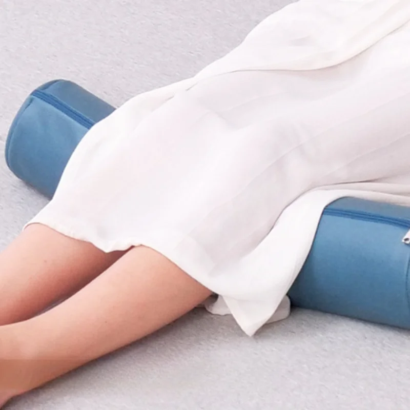 1PC Comfort Solid Color Sofa Cylinder Pillow Round Pillows Waist Pillow Leg Pillows Living Room Headrest Office Waist Cushion 베개 6