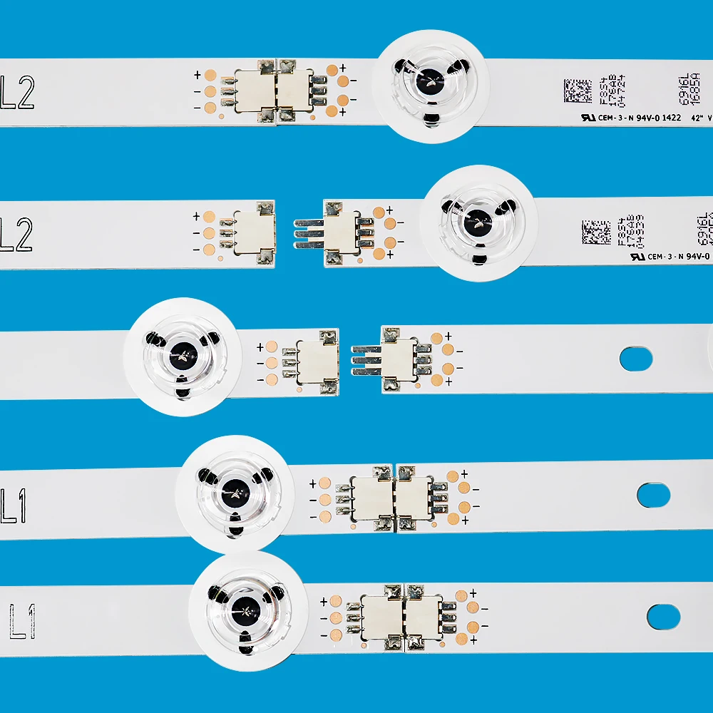 Tira de Retroiluminação Led para lg 42lb680v 42lb670v 42lb671v 42lb673v 42lb675v 42lb677v 42lb679v 42lb700v 42lb730v 42lb731v 42lb720v - Imagem 3