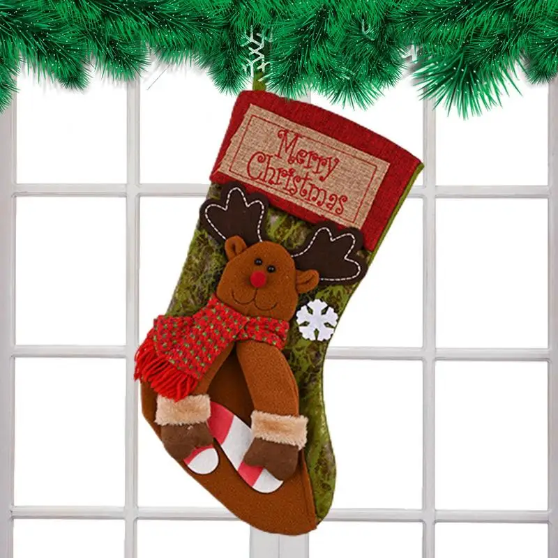 

Детские рождественские чулки, милые чулки, Подарочная сумка, милый подарок ручной работы 3D, сумка для лестницы, камина