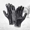Kyncilor Autumn and Winter Cycling Gloves Warm and Windproof Touch Screen Sports Skiing Snowmobile Gloves Men's Black 1
