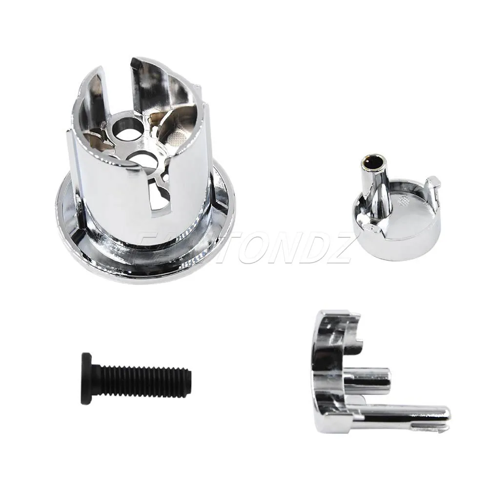 Compatible With ROCA Cistern D2D Dual Flush Push Button Half Moon Threaded Push Rods Short Body Chrome AH0001800R