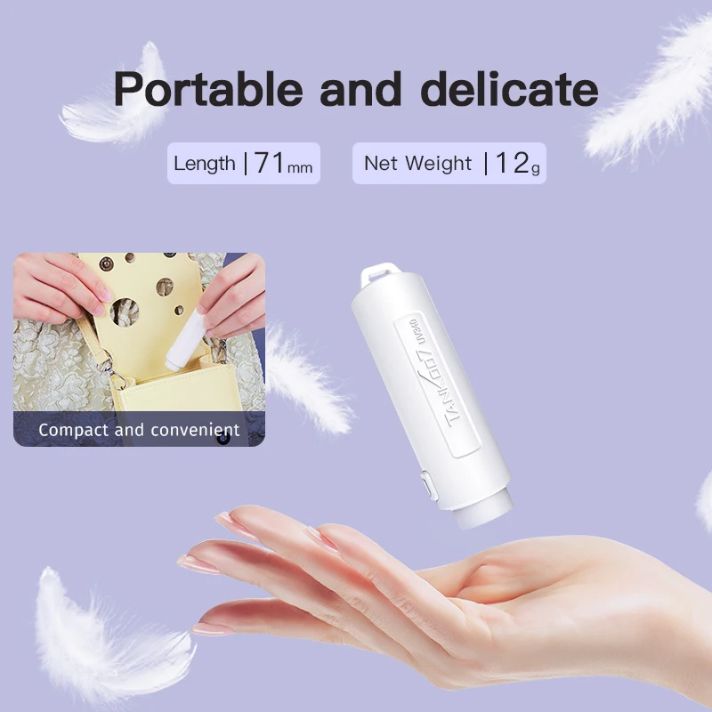 tank007 UV340 UV LED Nail Curing Lamp Mini Nail Lamp Fast Dry & Cure Gel
