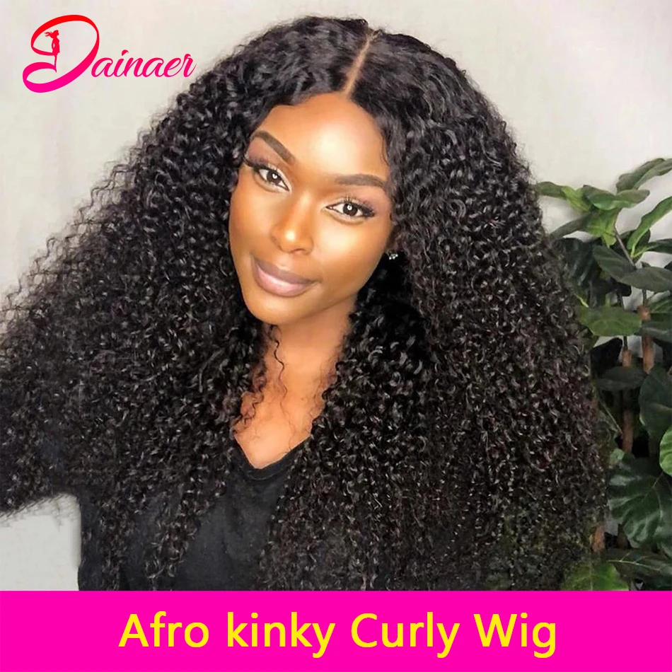 Mongolian Afro Kinky Curly Wig Human Hair 13x6 Lace Frontal 4x4 Closure lace front wigs,afro kinky curly wigs