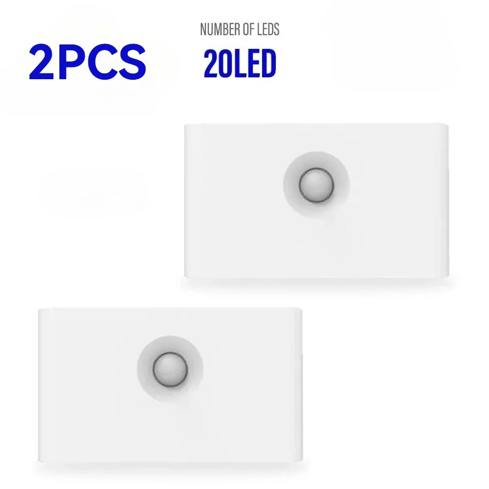Wireless USB Rechargeable LED Motion Sensor Night Light - Waterproof for Bedroom, Corridor, and Bathroom