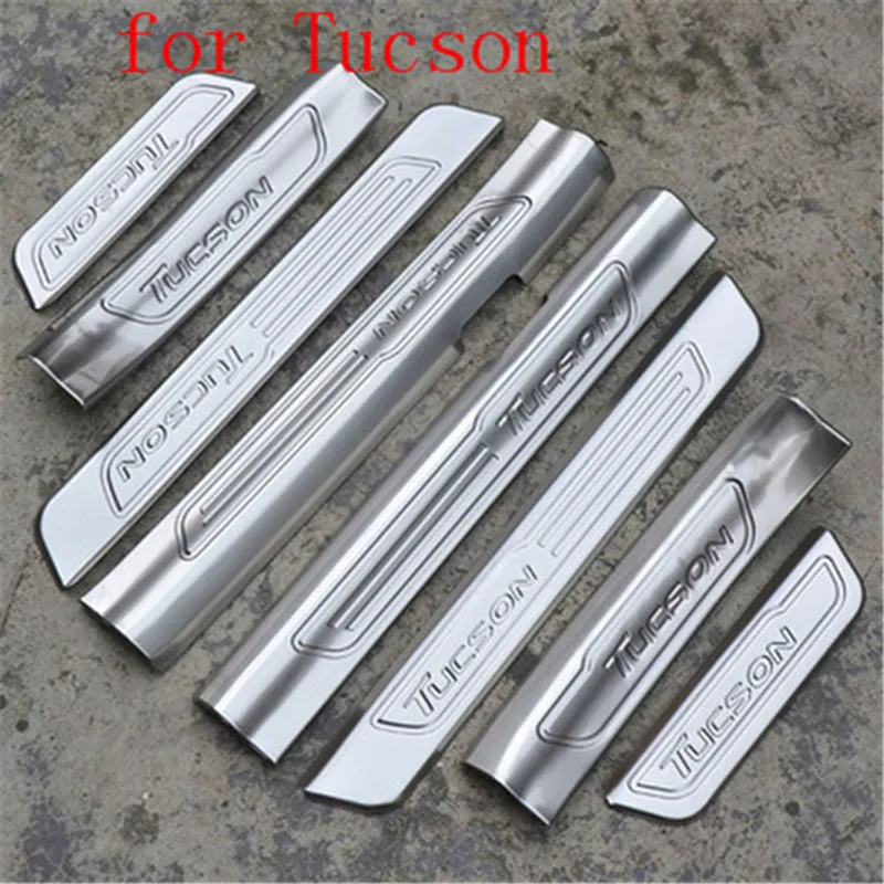 

for Hyundai Tucson 2015-2020 Car styling High quality stainless steel Welcome Pedal Trim scuff plate/door sill H