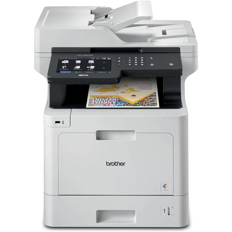 

Brother MFC‐L8905CDW Business Color Laser All‐in‐One Printer, 7” Touchscreen Display, Duplex Print/Scan, Wireless Laser Printers
