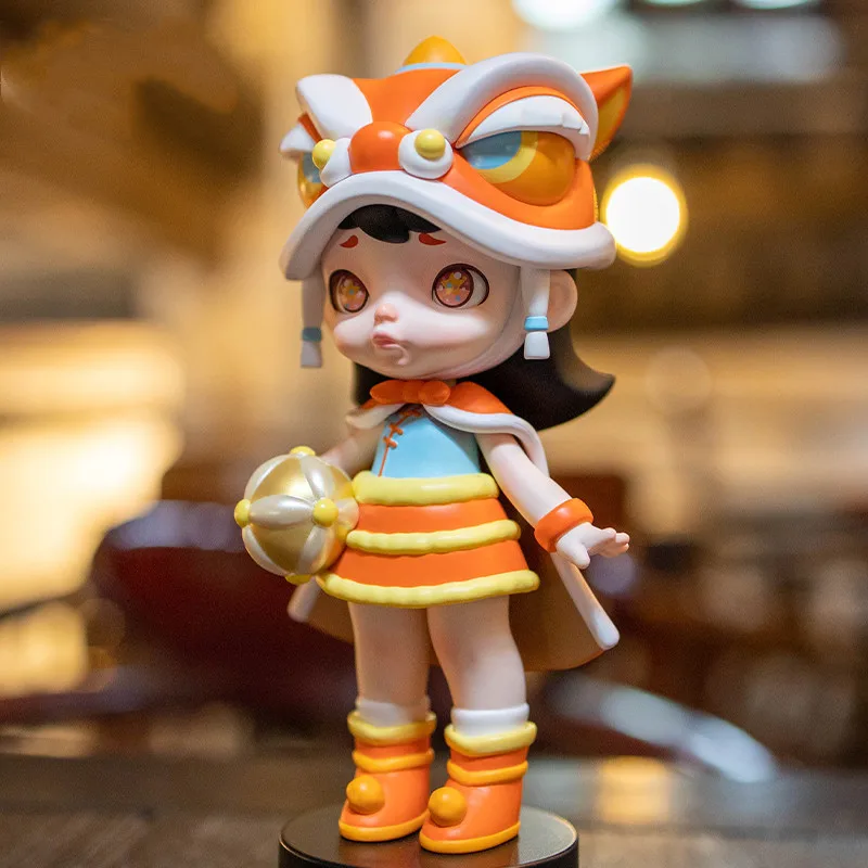 

Фигурка аниме Laura Lion landmark Kawaii, 14 см, семейный декор, настольные куклы, модель для девочек, подарок