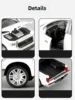 1/32 TOYOTA Tundra TRD Pickup Diecast Toy Truck Model Miniature Pull Back Doors Openable Sound & Light Collection Gift For Boy 4