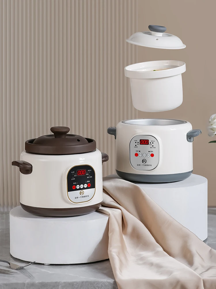 Ceramic sous vide cooker stew pot 1.8L Automatic electric slow cooker pot Healthy crock pot cuisine intelligente home appliances 3