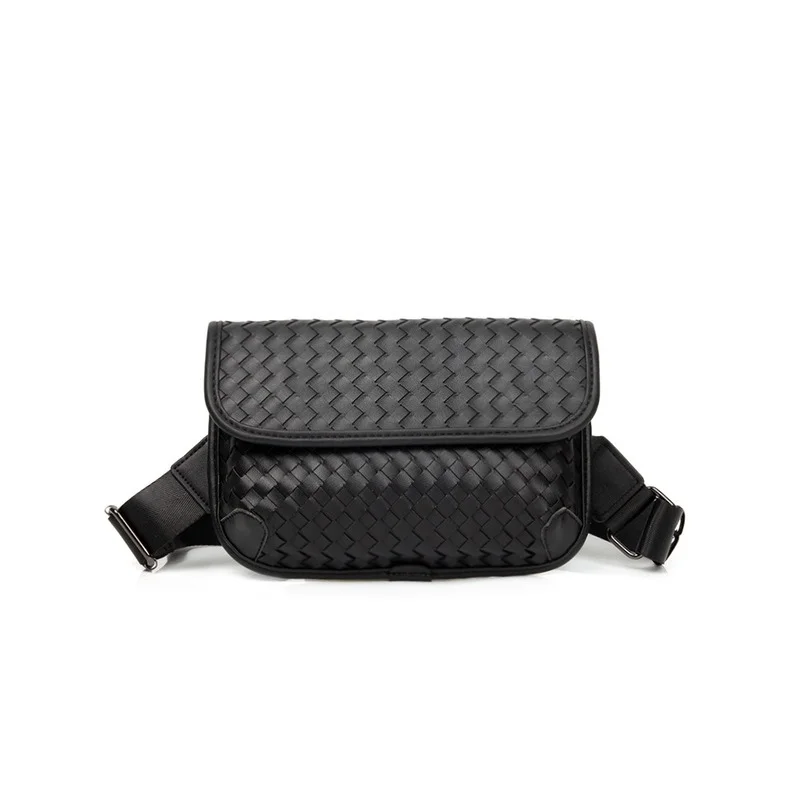 Casual Fashion Crossbody Bag Men Small Square Bag Soft PU Leather Shoulder Bag Mens Mobile Phone Bag Handbag Male Messenger Bag