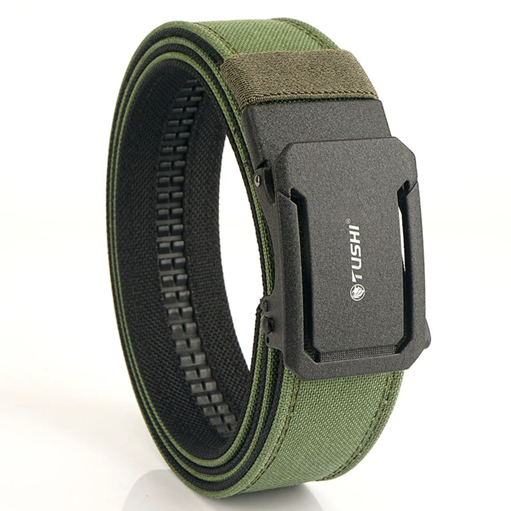TUSHI Neuer Militärgürtel für Herren, robustes Nylon-Metall, automatische Schnalle, Polizeistand, taktischer Gürtel, Outdoor-Gürtel, IPSC-Zubehör – Detail 17