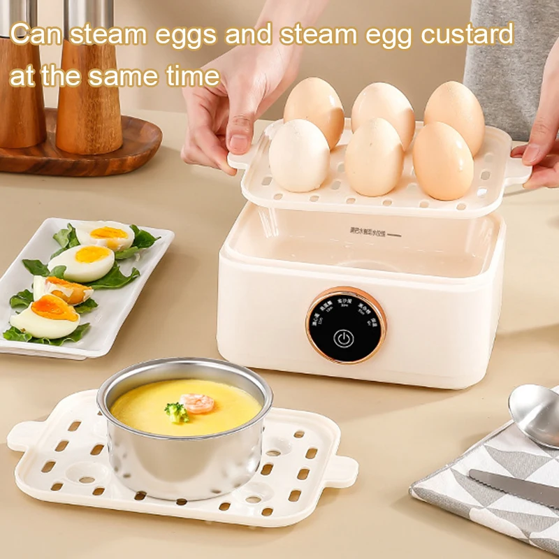 1/2 Layer Multifunctional Electric Steamed Eggs Boiler Poacher Food Steamer Warmer Egg Custard Cooker Omelette Breakfast Machine