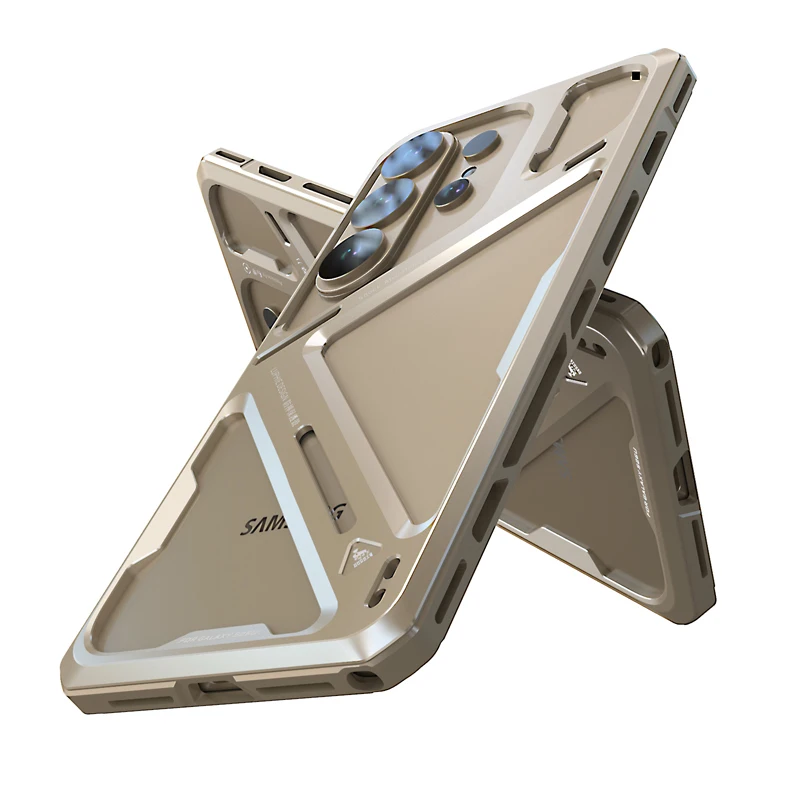 Ultra Light Armor Shockproof Aluminum Alloy Back Cover Case
