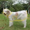 Pet Supplies Dog Raincoat Waterproof New Transparent Plastic Fashion Poncho Personalized Color Edge Costumes for Large Dogs 5