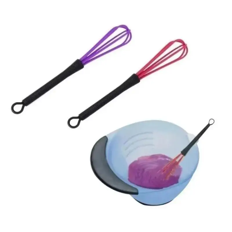 1/5Pc Portable Manual Eggs Beater Kitchen Baking Plastic Mixing Cream Frothing Tool Hair Salon Hair Dye Mixing Product Wholesale