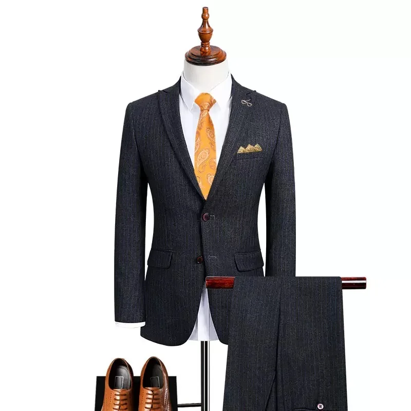 

Custom Made Groom Wedding Dress Blazer Pants Business High-end Classic Dress Trousers ZHA04-44599