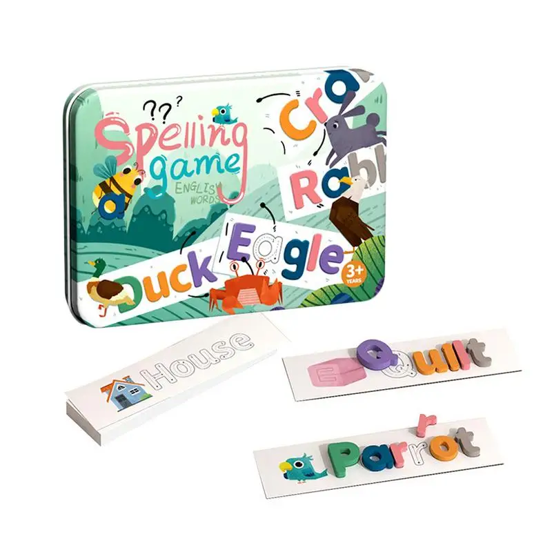

Matching Letter Game See & Spell Matching Letter Game Alphabet Puzzle Wooden Word Letter Puzzle For Kids 3 Learning Spelling