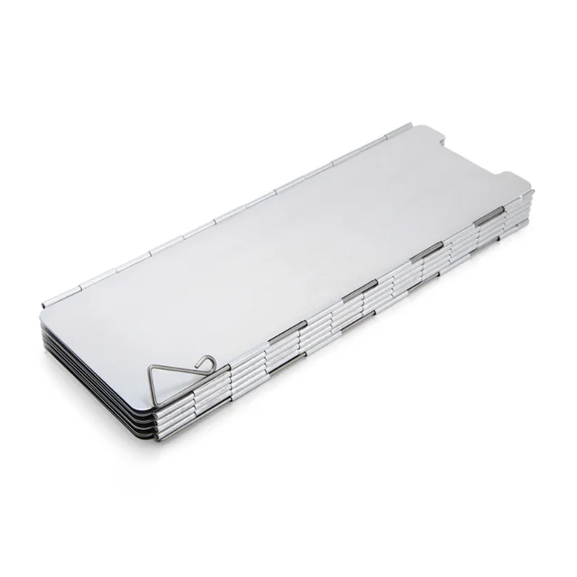 10 Tányér Kültéri Gáz Kályha Szélvédő Összecsukható Kemping Főzés Égő Szélálló Képernyő Alumínium Ötvözet Piknik - Image 2