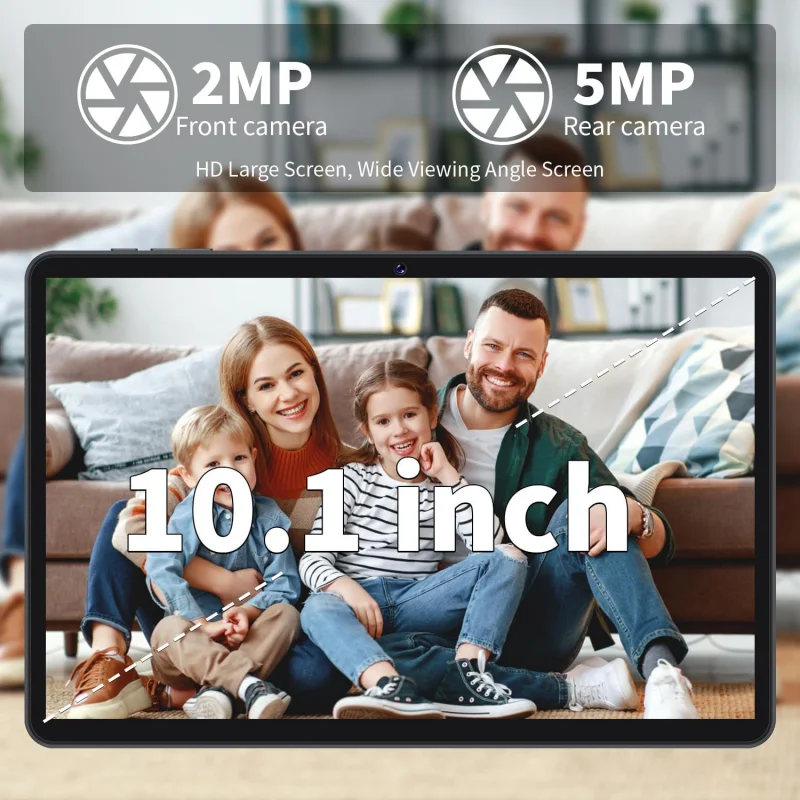 New 4GB RAM 64GB ROM Type-C 10.1" Android 13 Tablet 6000mAh 1280 x 800 IPS RK3562 Quad-Core CPU Dual Camera 4