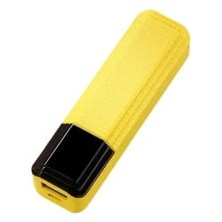 Versatile DIY Power Supply Case with 18650 Battery Holder for Charging Phones & Tablets (Yellow)