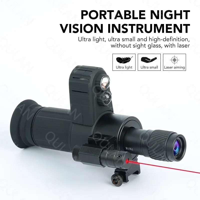 

Cross Cursor Night Vision Instrument Infrared HD SearchTelescope Set Aiming At Night Vision Hunting Goggles