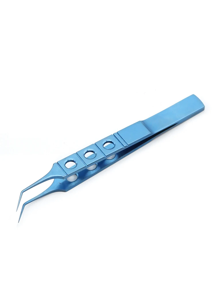 Mcpherson Tying Forcep 85mm With Tying Platform Toothless Tweezers Ophthalmic Surgical Instrument