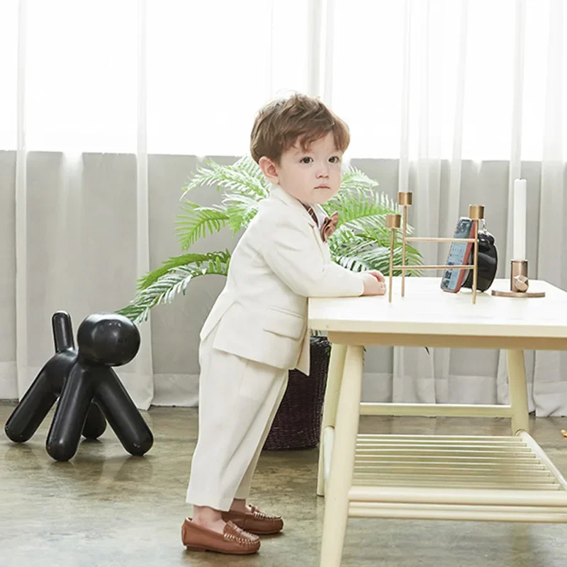 2024 Kids Christening Clothes Suit for Boys Children Formal Outfit Sets Baby Boy Baptism Costume Elegant Evening Party Clothing