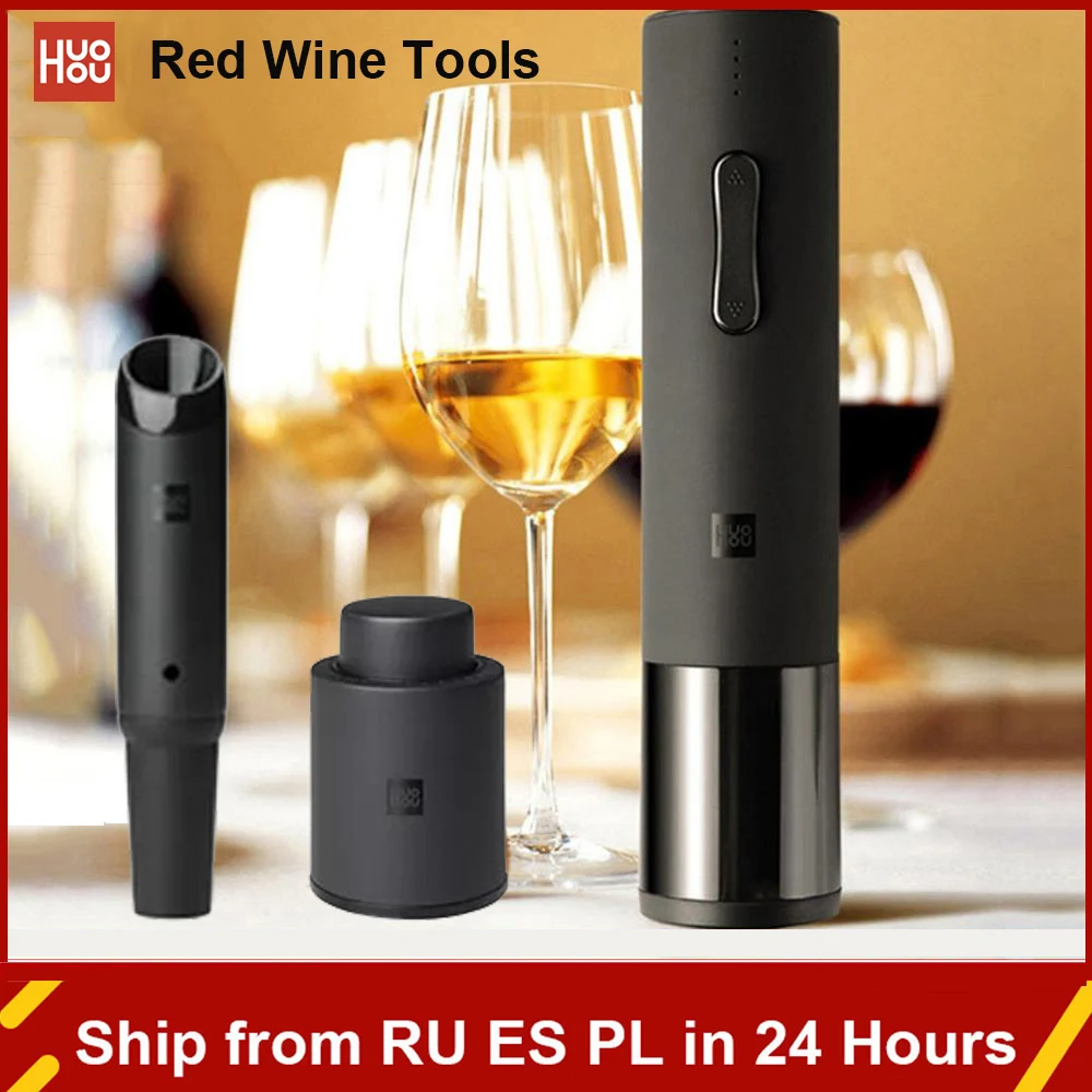 Xiaomi Huohou Wine Bottle Opener Corkscrew Electric Wine Xiaomi