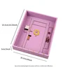 1pc Wooden Key Holder - Elevate Your Home Decor With This Stylish Wooden Purple Entry Door Key Rack! 8 hook keys 3