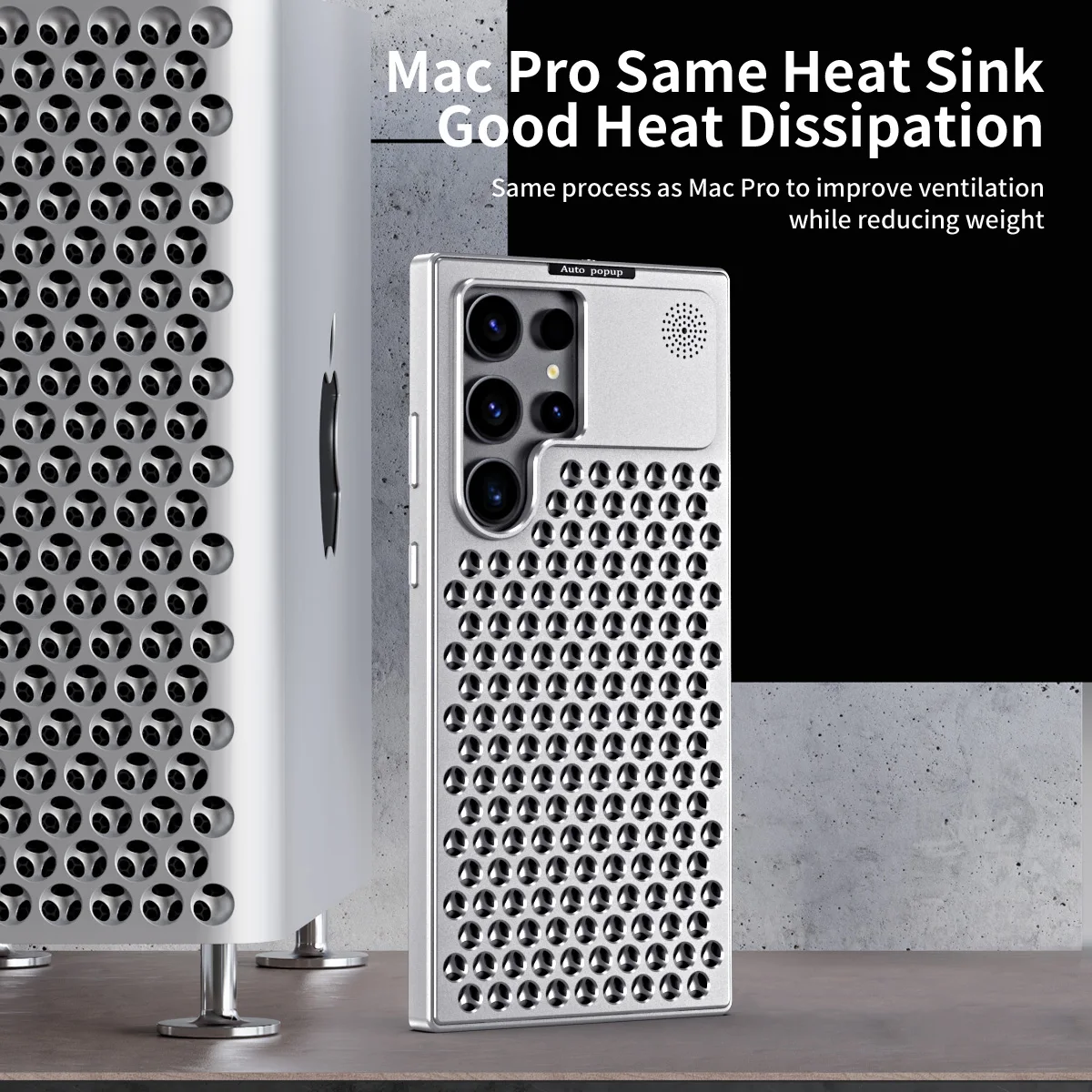 All metal Heat Dissipation Phone Case For Samsung Galaxy S23Ultra S22Ultra S24 Ultra s24 S24Plus Breathable Perfume Phone Shell