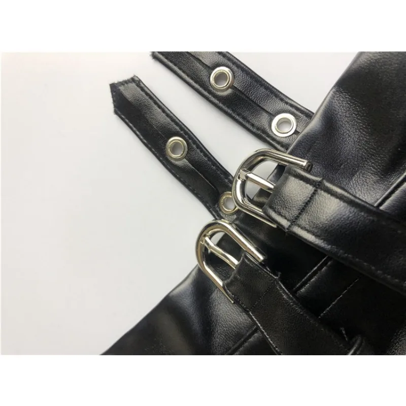 PU Leather Steel Bone Gothic Women's Tight Corset Mujer Vintage Sexy Underwear Waist Trainer Slimming Body Shapewear Steampunk