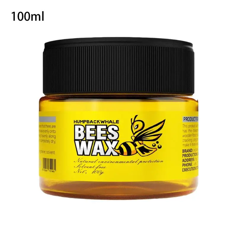 Beeswax Wood Polish Wood Furniture Polishing Beeswax Polisher Floor Polish Care Wear-Resistance Brighten Refill Wax For Home