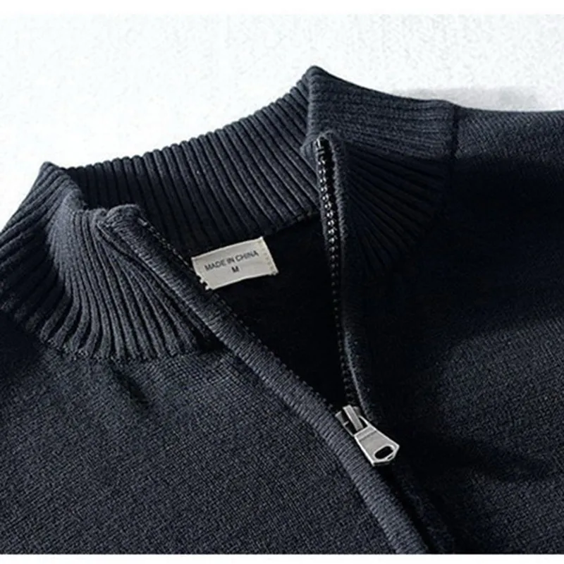 100% Cotton Men's Clothing Sweater Autumn Winter Turtleneck  Half Zipper Pullovers Knitted Korean Popular Spring jumper Clothes 5