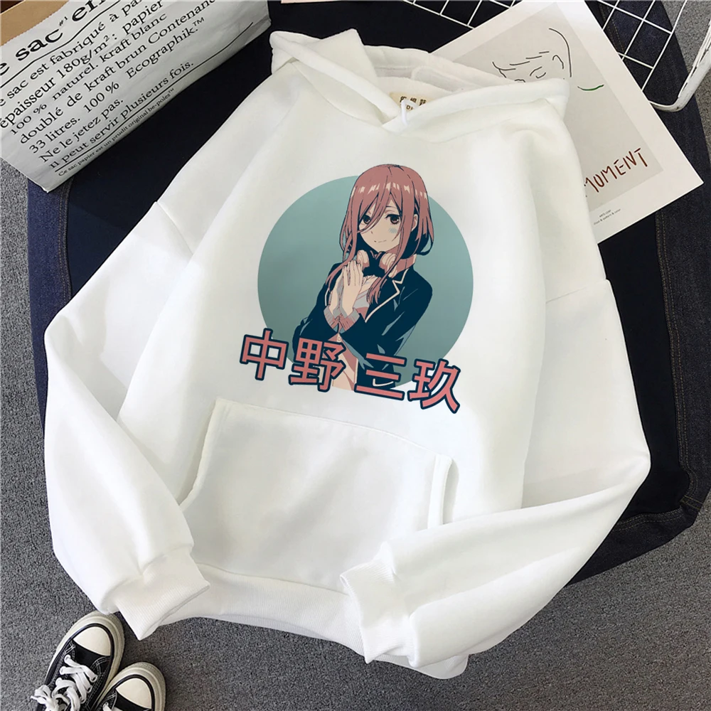 

the Quintessential Quintuplets hoodies women gothic funny long sleeve top streetwear Hooded Shirt Hood female 90s Hooded Shirt