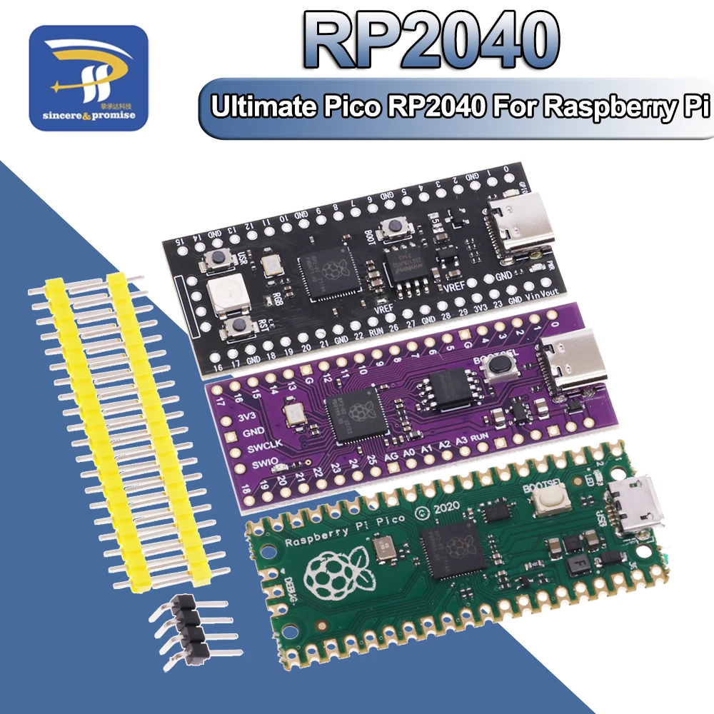 Raspberry Pi Pico Development Board TYPE-C High-Performance Microcontroller Board 128Mbit 4M 16MB Dual-Core ARM Processor RP2040