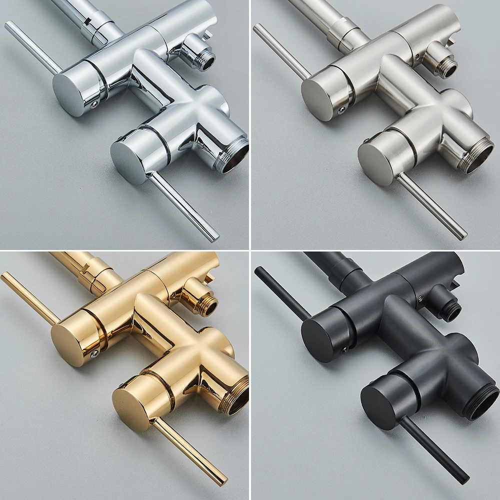 Golden Floor Standing Bath Mixer Black Bathtub Faucet and Showers Freestanding Bathtub Faucet Tap for Shower Floor Bath Tap 4
