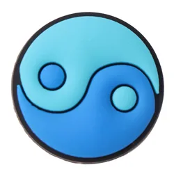 Colorful Yin and Yang Eye Shoe Charm for Adults - Fun Party Gift (Colorful)