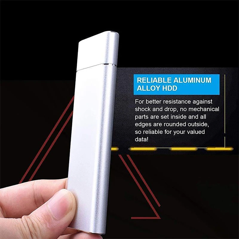 2TB Solid State Drive HDD Portable External Hard Drive High Speed M.2 USB 3.1 Interface Mass Storage ssd hard disk solid state external