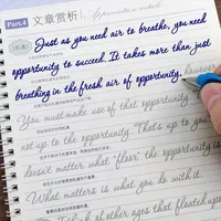 New Cursive Writing English Pen Chinese Calligraphy copybook for Adult Children Exercises Calligraphy Practice Book libros 1