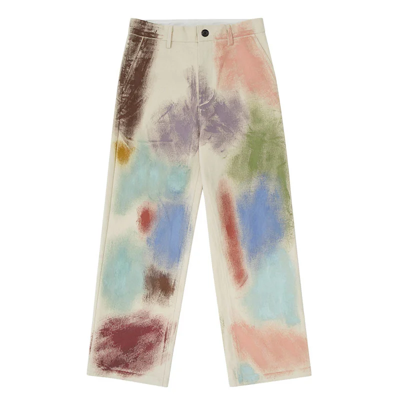 Wide Leg Pants Loose Straight Baggy Ruffian Versatile Japanese Streetwear
