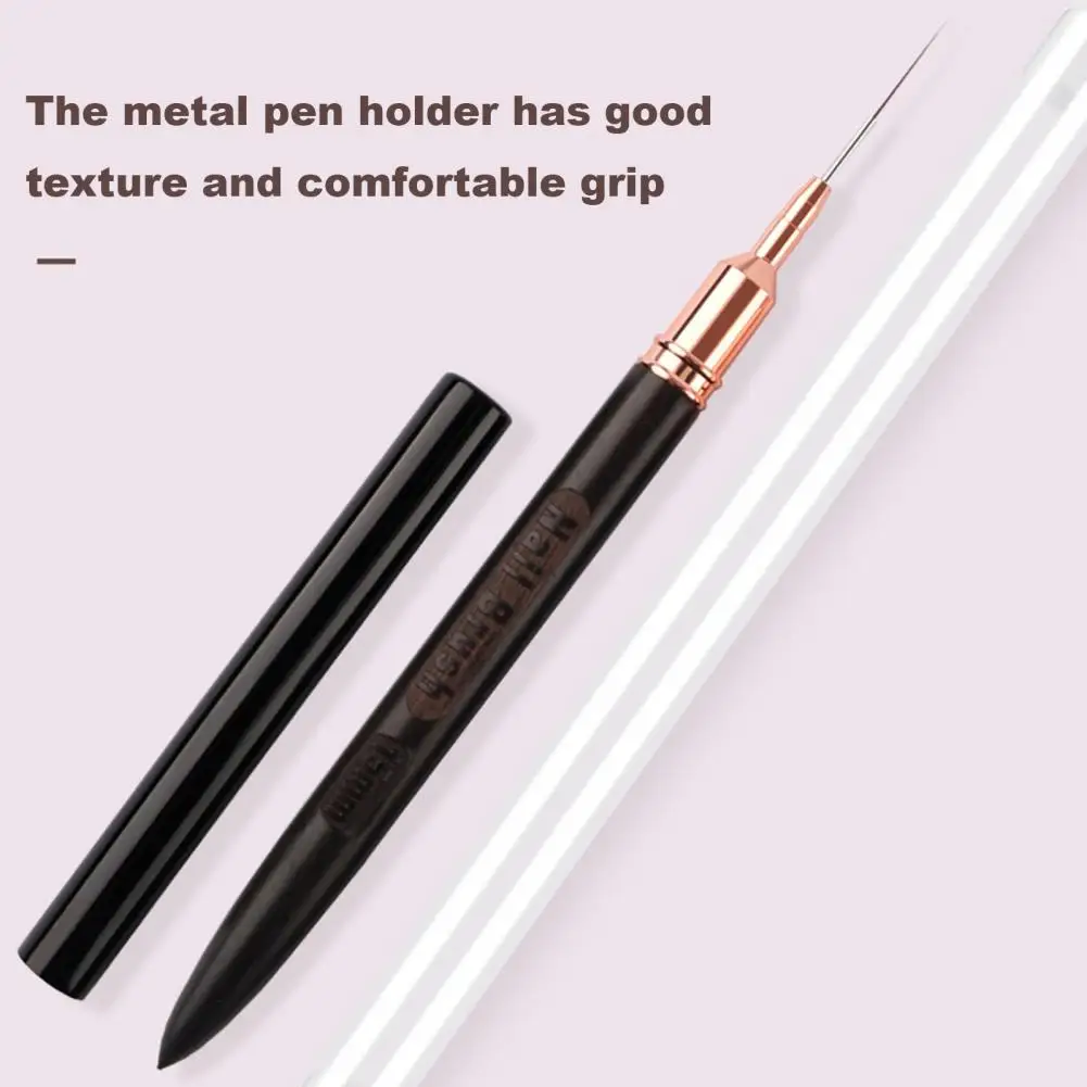 

Precision Nail Art Brush Fine Detail Nail Brush Professional Nail Art Brush Set with Ultra-fine Hair Wooden for Diy for Artists