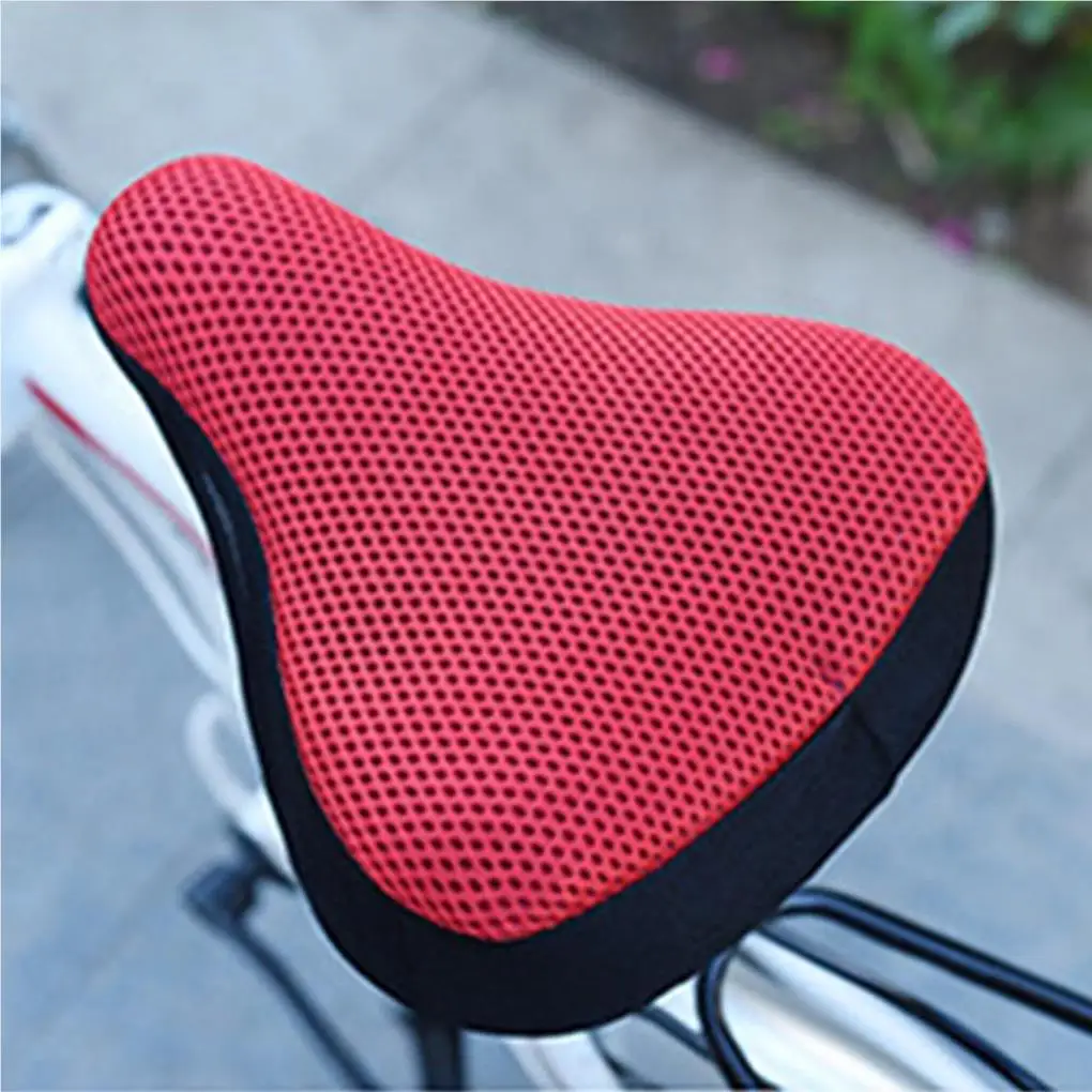 

Bike Seat Cover 3D Soft Padded Saddle Elastic Cycling Riding Equipment Sleeve Non-slide Cushion Spare Parts Light