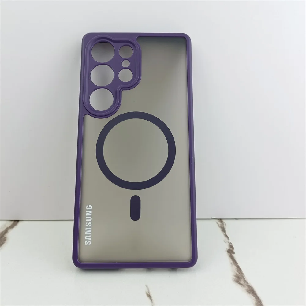 Matte Frosted Clear Magnetic Charging Case