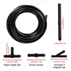 SEAMETAL Car Windshield Wiper Washer Spray Nozzle Dual Hole Hose Wiper Water Jet Adjustable Spray Nozzle Connector Washing Kit 4