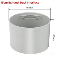 Portable Universal Flexible Air Conditioner Exhaust Hose Replacement for Mobile AC Ventilation (150mm Interface)