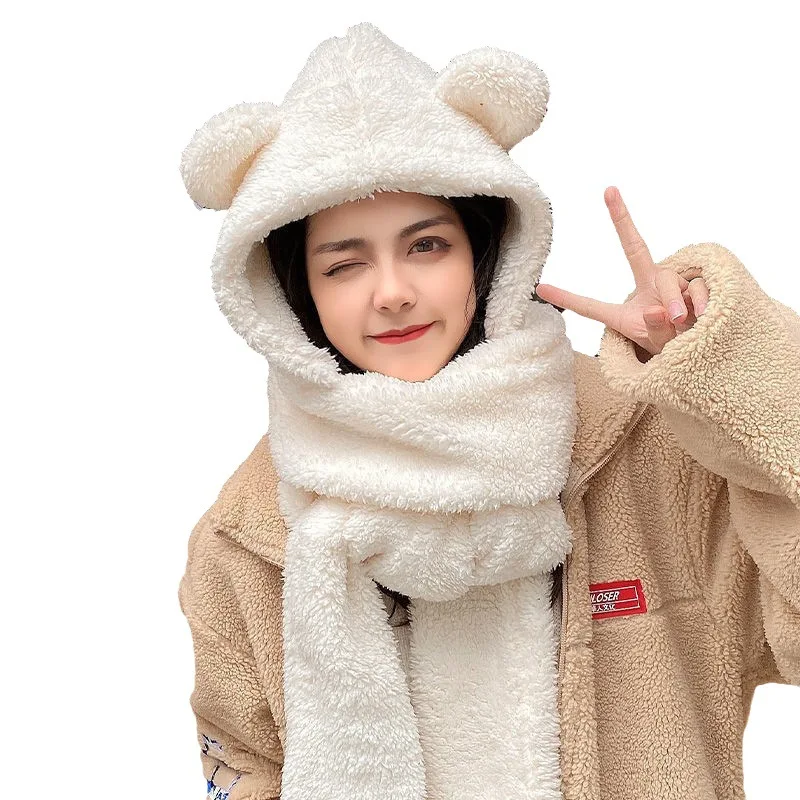 Women Winter Beanies Caps Scarf Set winter accessories winter hat set
